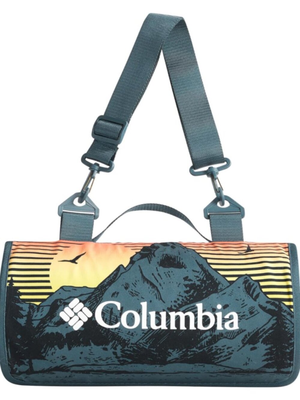 Columbia Outdoor Blanket Waterproof Beach Camping Picnic Mat Portable 72x72 New